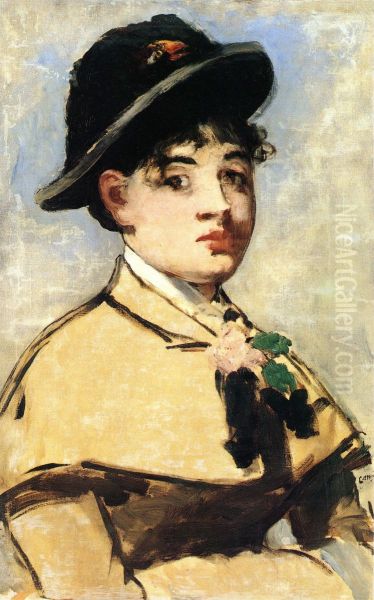 Jeune femme a la pelerine Oil Painting by Edouard Manet
