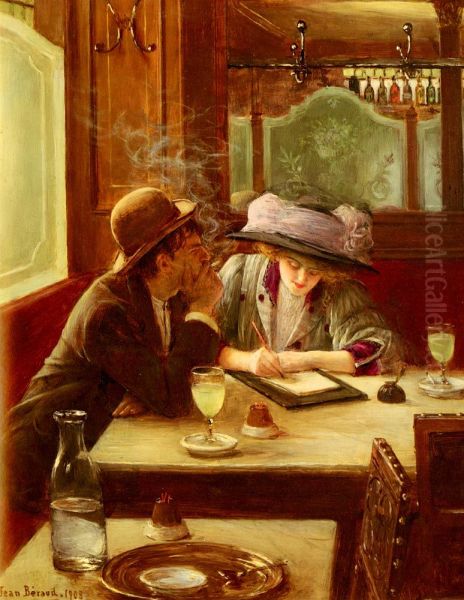 La Lettre Oil Painting by Jean Beraud