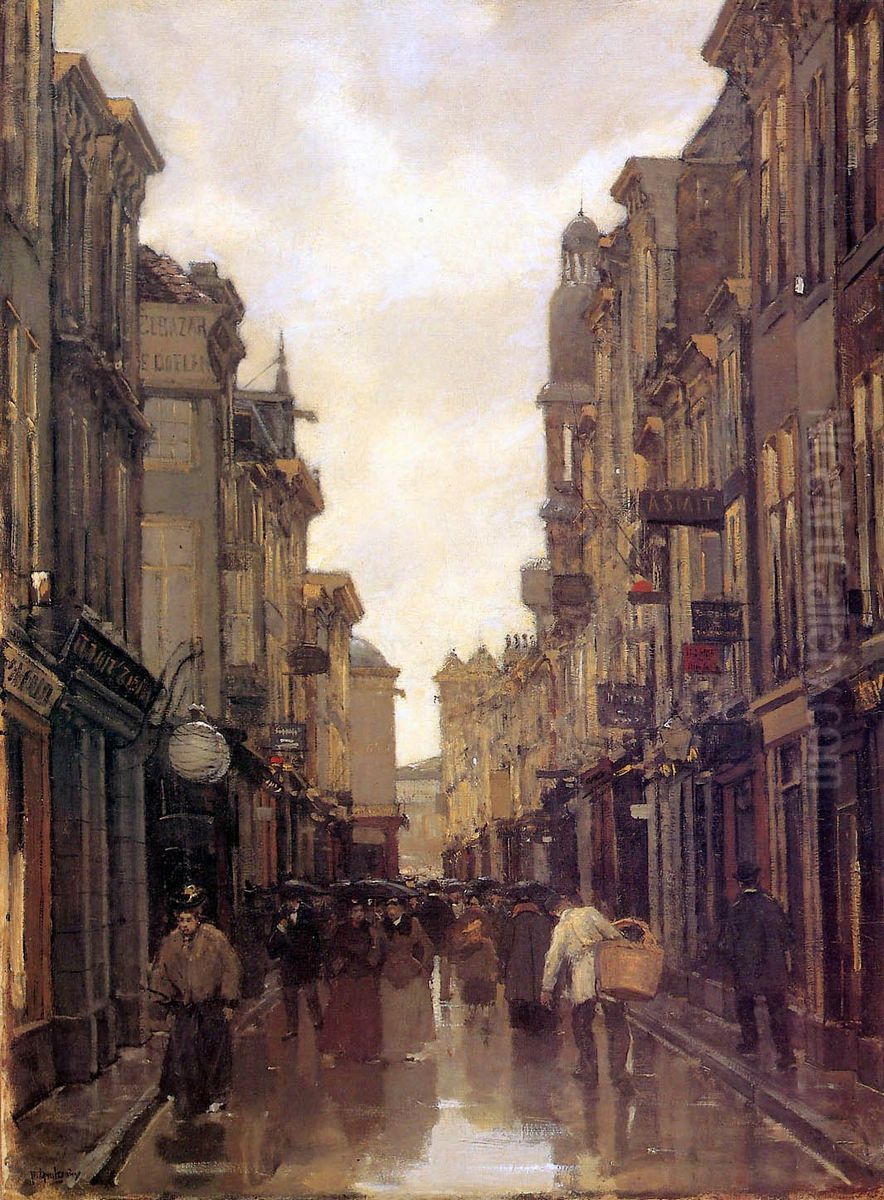 Spuistraat, La Haye Oil Painting by Floris Arntzenius