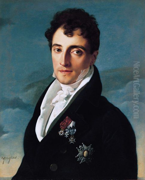 Baron Joseph Vialetes de Mortarieu Oil Painting by Jean Auguste Dominique Ingres