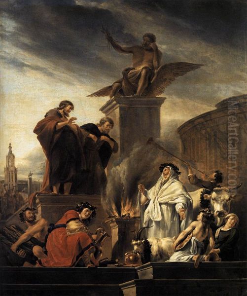 8-18) Oil Painting by Nicolaes Pieterszoon Berchem