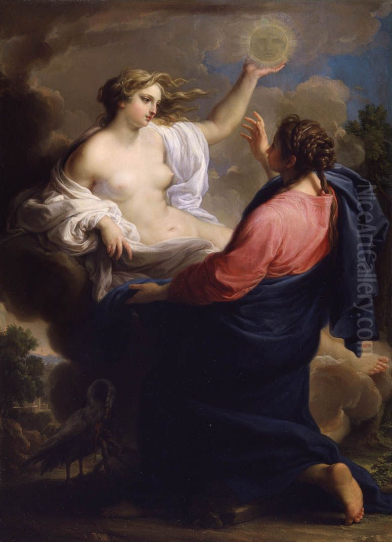 Truth and Mercy Oil Painting by Pompeo Batoni
