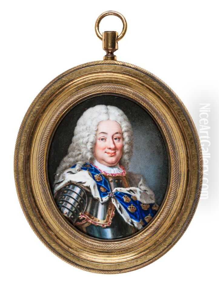 Frederick I, King of Sweden Oil Painting by Martin Van Meytens