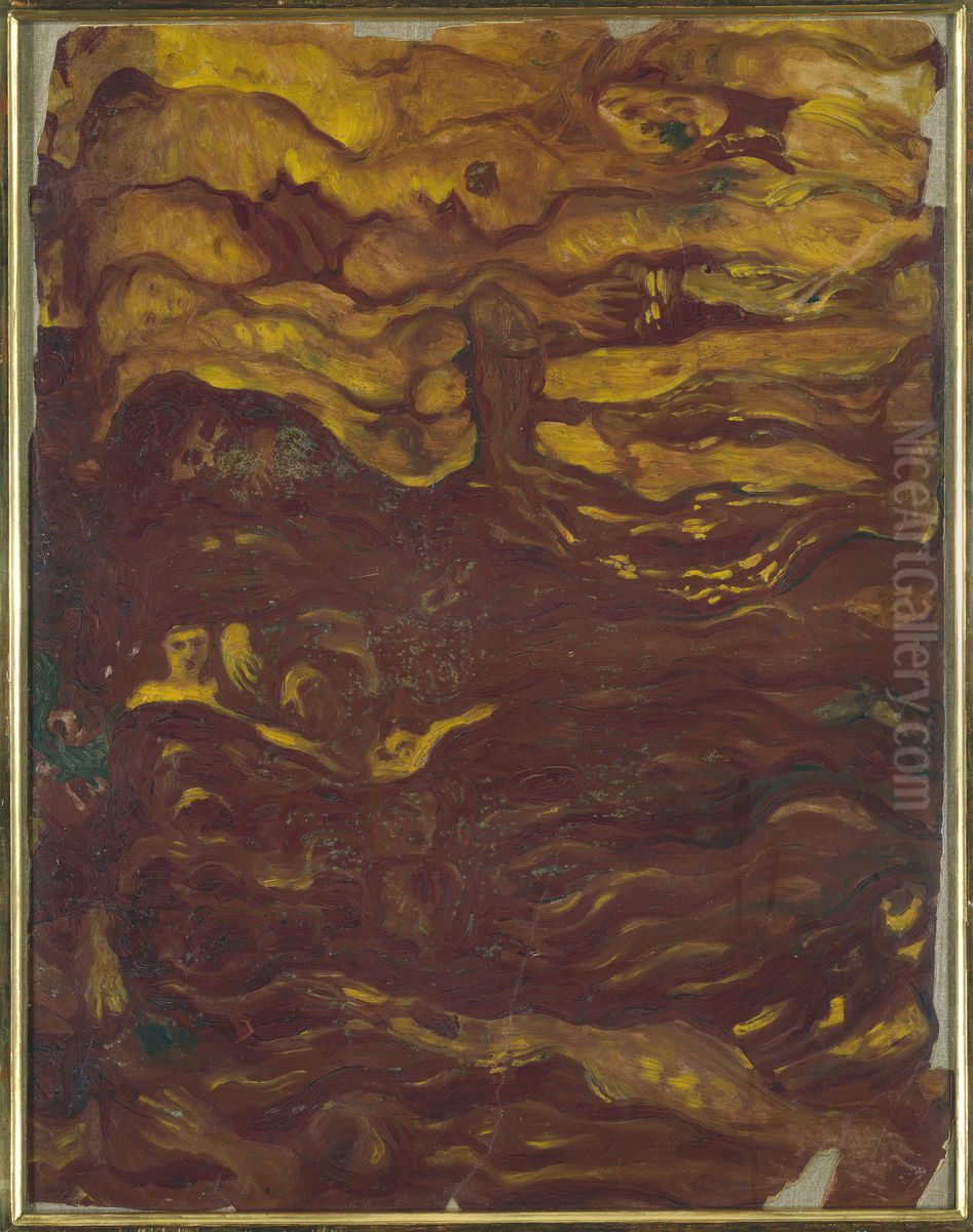 Figure Composition Oil Painting by Carl Fredrik Hill Figure Composition Oil Painting by Carl Fredrik Hill