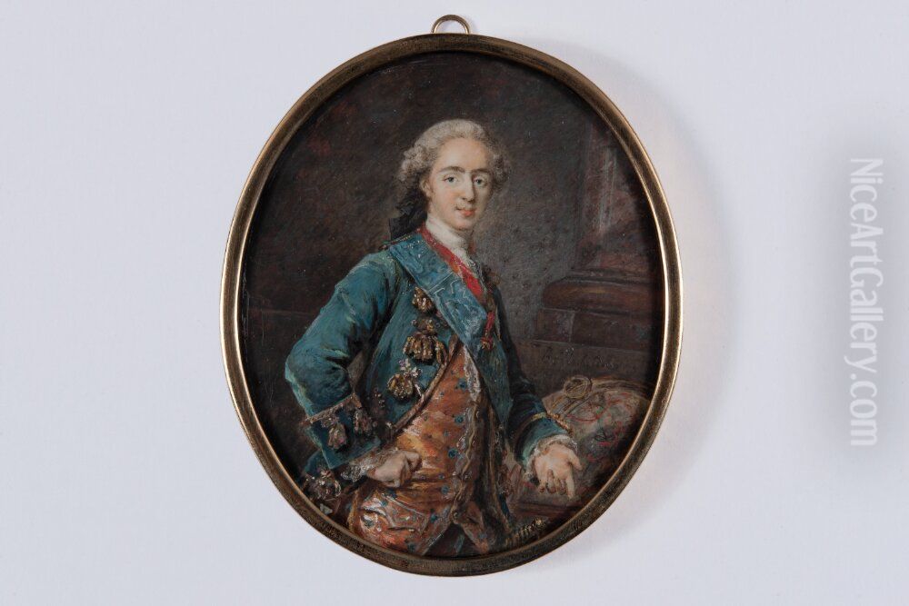 Ludvig XVI as Crown Prince Oil Painting by Peter Adolf Hall
