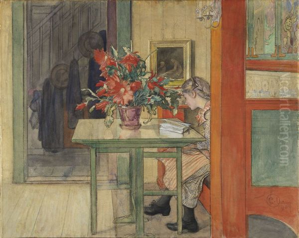 Lisbeth laser Oil Painting by Carl Larsson
