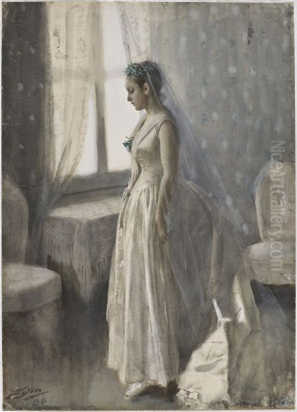 Bruden Oil Painting by Anders Zorn