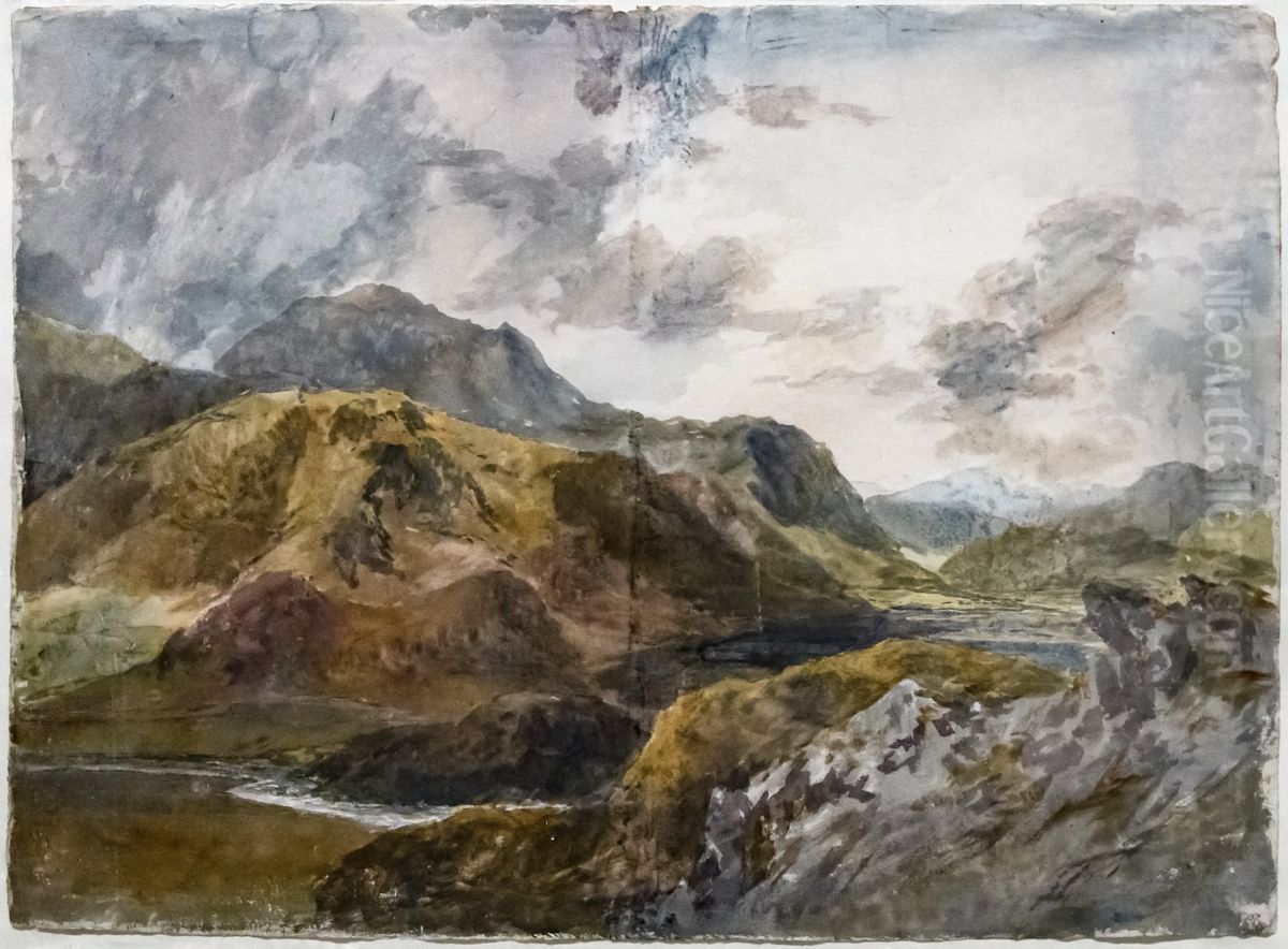Snowdon and Dinas Emrys from above Beddgelert Oil Painting by J. M. W. Turner