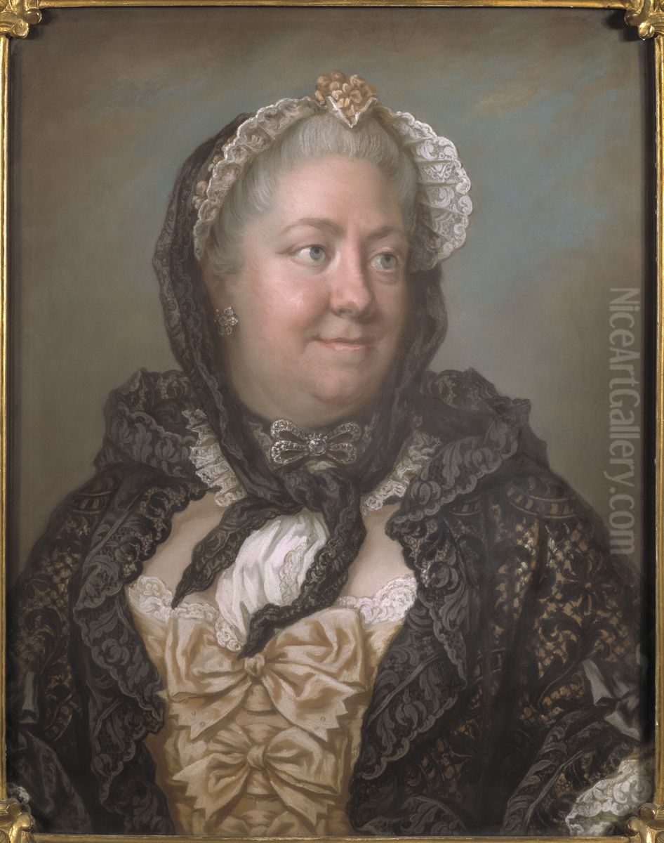 Countess Lovisa Ulrika Tessin, nee Sparre Oil Painting by Gustaf Lundberg