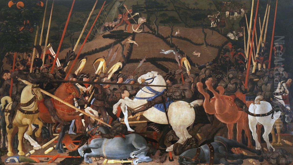 Battaglia di San Romano Oil Painting by Paolo Uccello