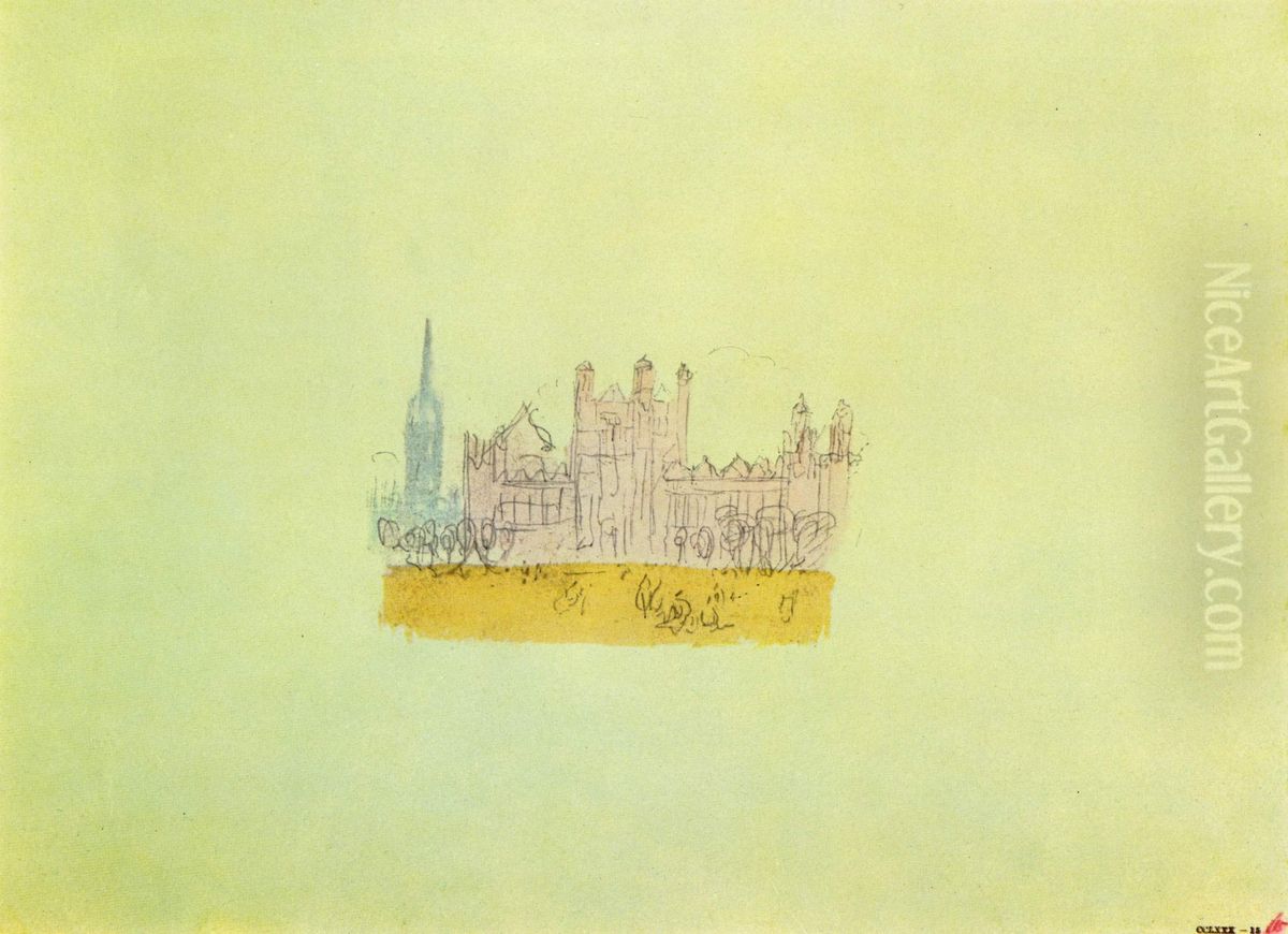 Buidlings Oil Painting by J. M. W. Turner