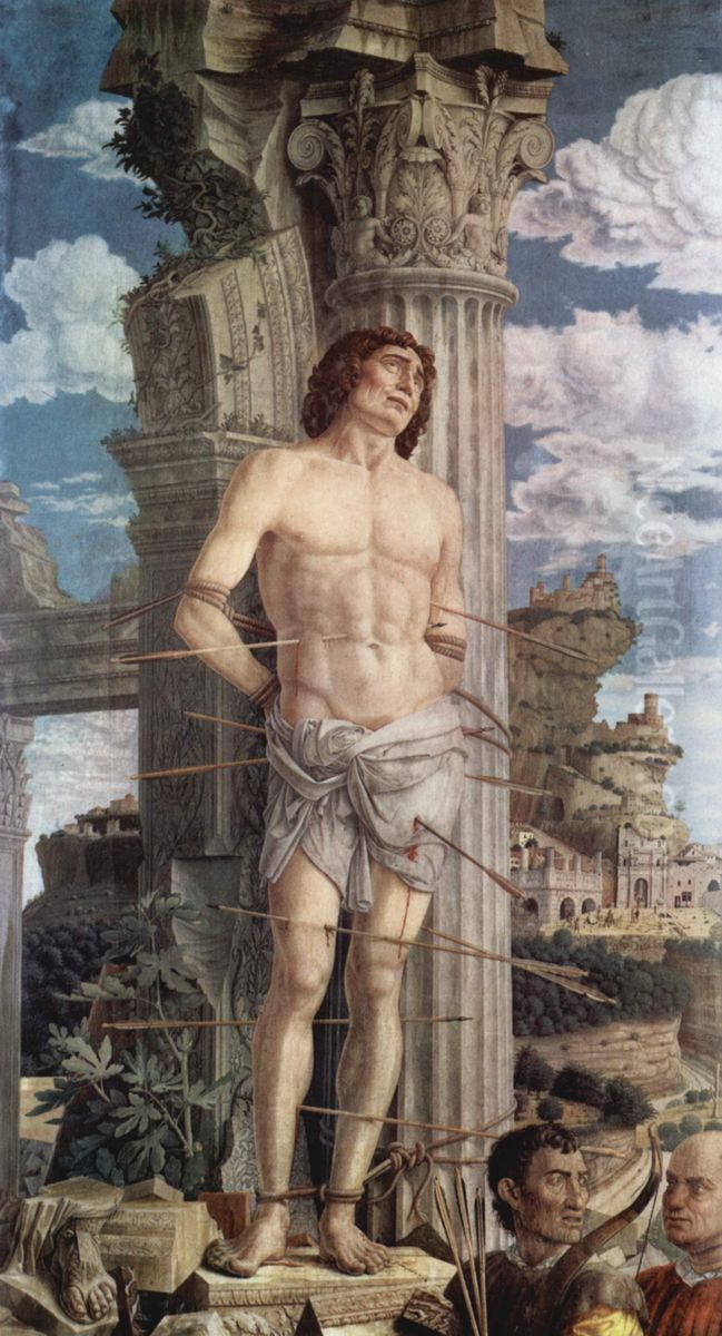 Hl. Sebastian Oil Painting by Andrea Mantegna