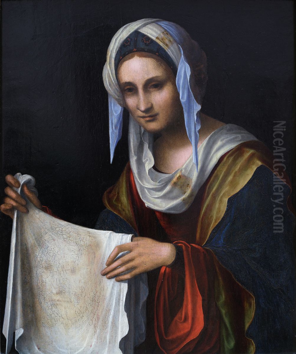 Sainte Veronique Oil Painting by Lorenzo Costa