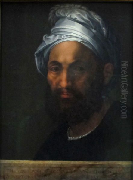 Michel-Ange, peintre, sculpteur et architecte (1475-1564), a l'age de quarante-sept ans Oil Painting by Baccio Bandinelli
