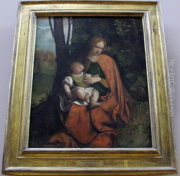 Madonna and Child Oil Painting by Gerolamo Romanino