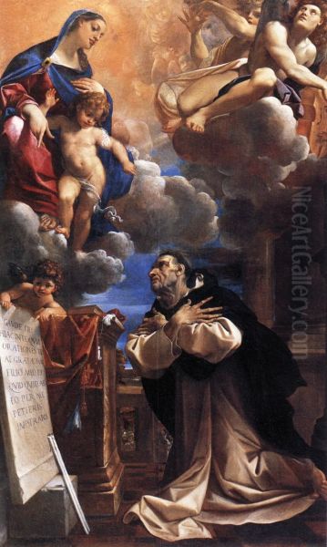 Apparition of The Virgin to Saint Hyacinth Oil Painting by Ludovico Carracci