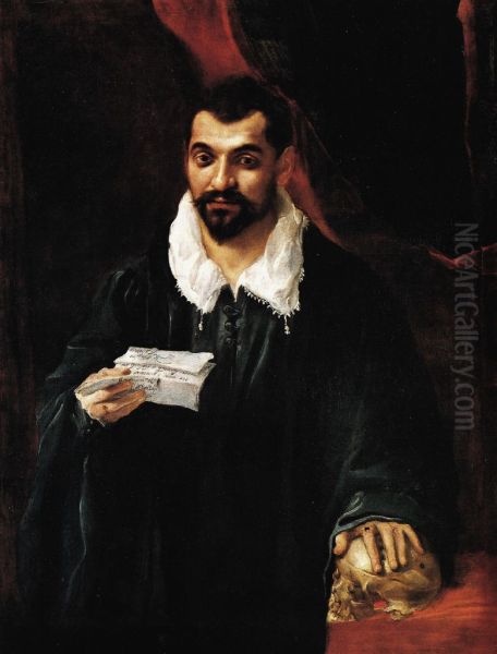 Portrait of doctor Bossi Oil Painting by Annibale Carracci