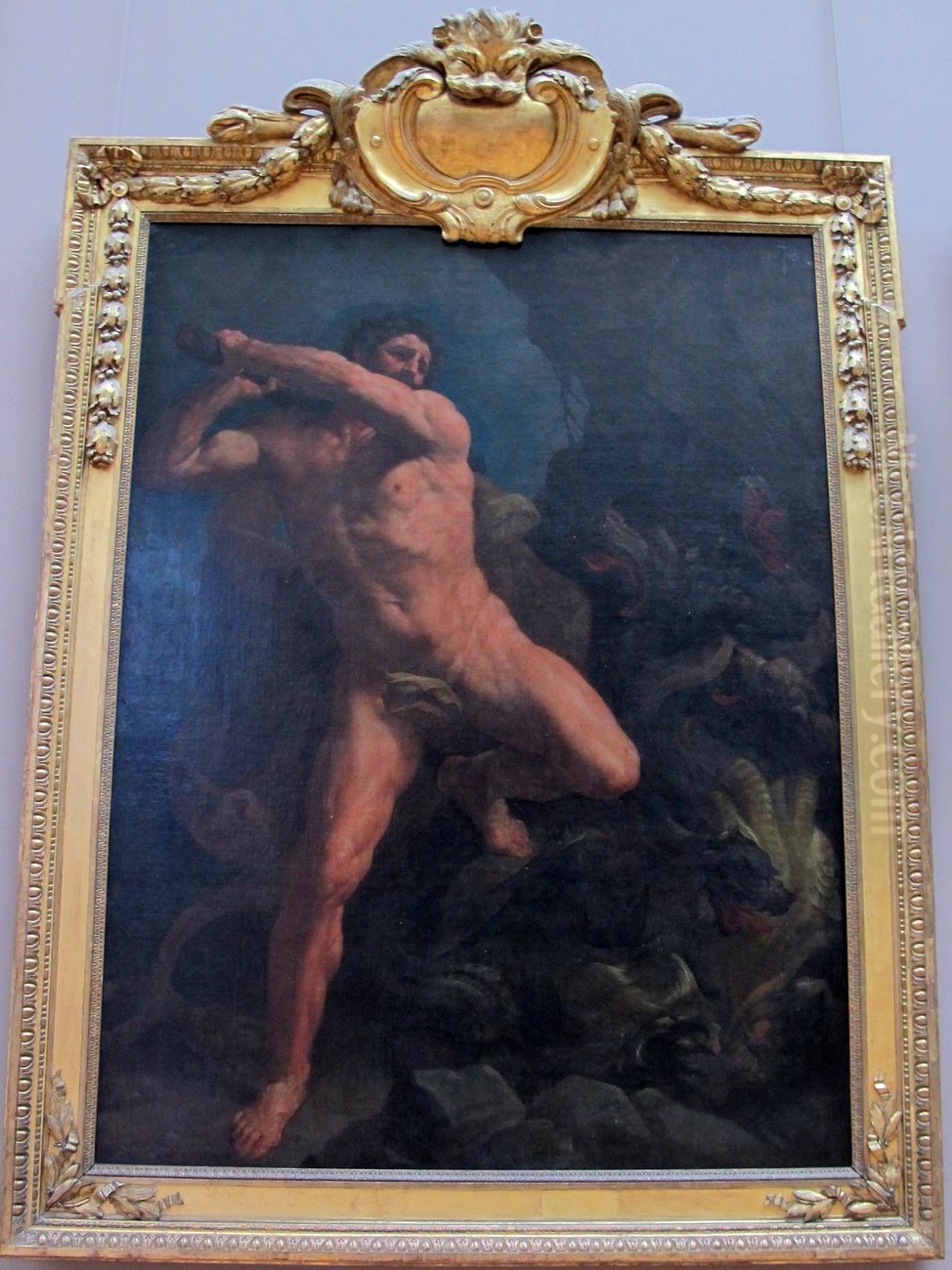 Hercule terrassant l'hydre de Lerne Oil Painting by Guido Reni