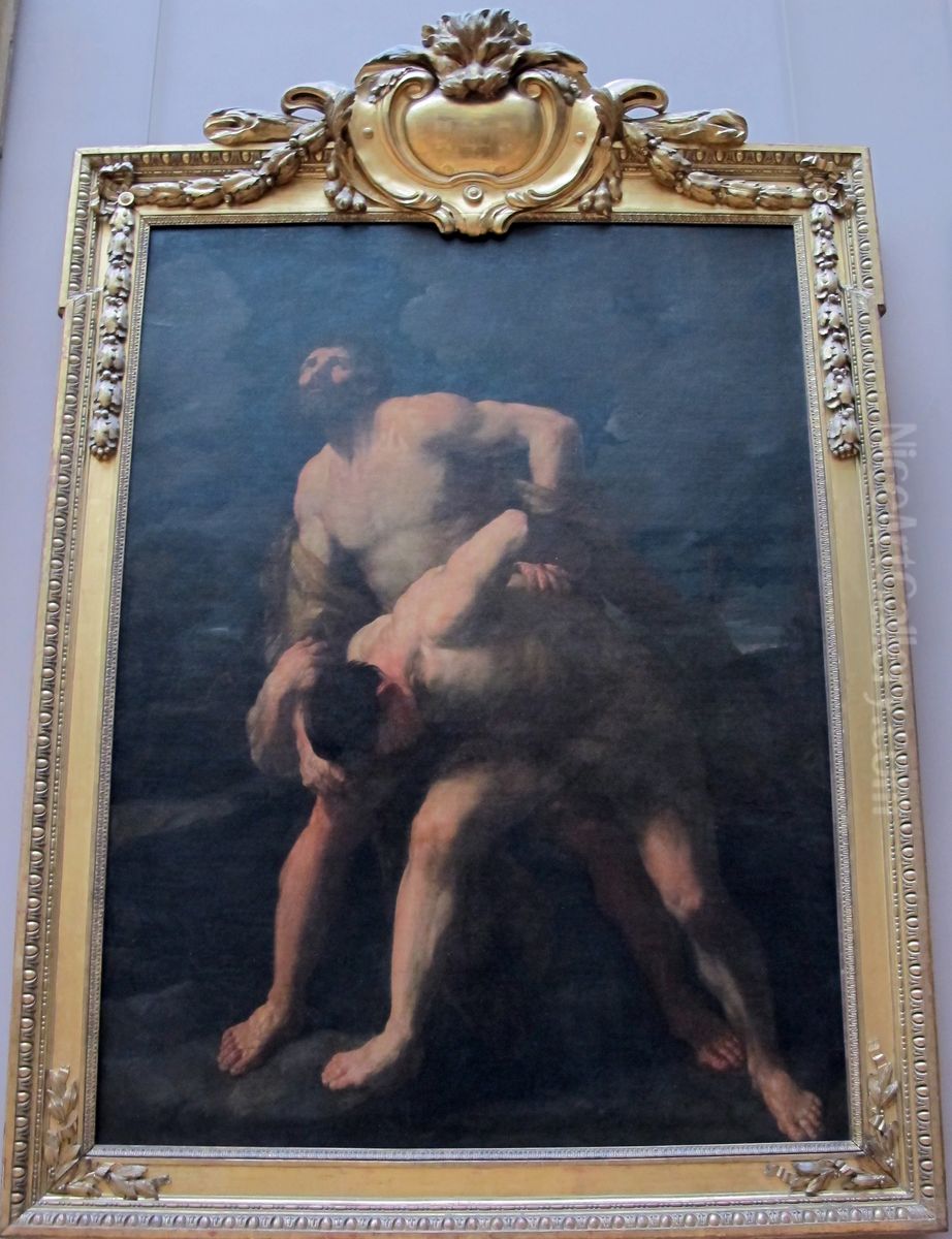 Hercule et Achelous Oil Painting by Guido Reni
