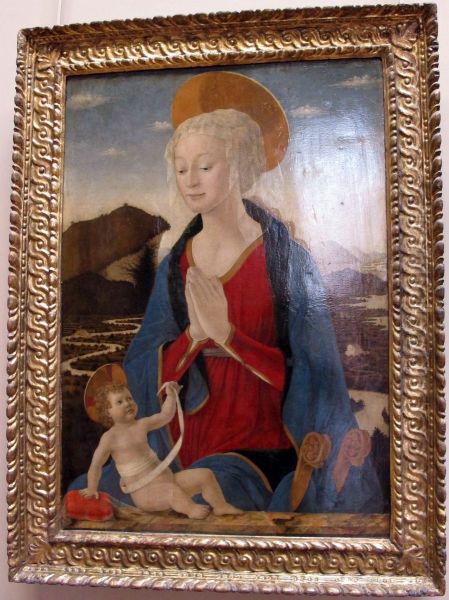 Maria and Christ-child Oil Painting by Alesso Baldovinetti