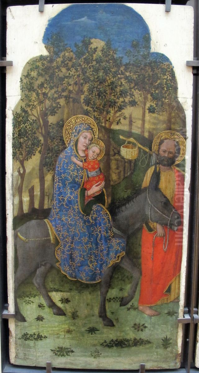 The Flight into Egypt Oil Painting by Giovanni Francesco Da Rimini