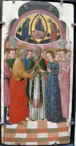 Le Mariage de la Vierge Oil Painting by Giovanni Francesco Da Rimini