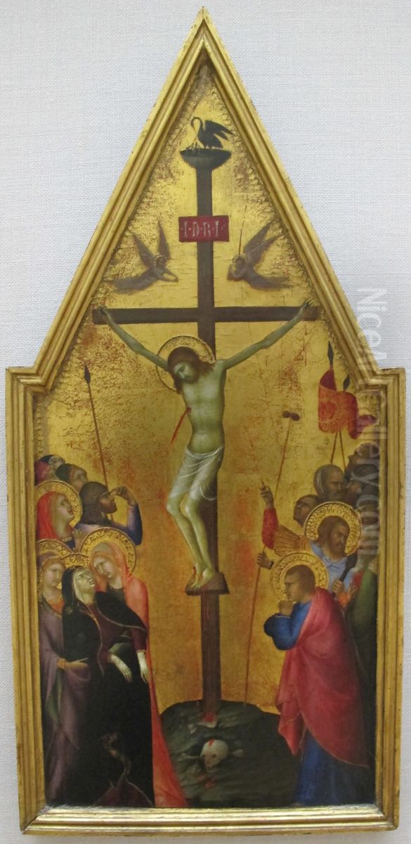 La Crucifixion Oil Painting by Lippo Memmi