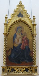 La Vierge d'Humilite allaitant l'Enfant