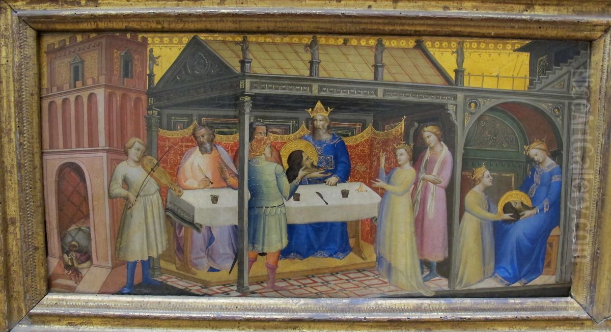 Le Banquet d'Herode Oil Painting by Lorenzo Monaco