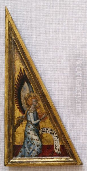 L'Ange de l'Annonciation Oil Painting by Matteo Giovanetti