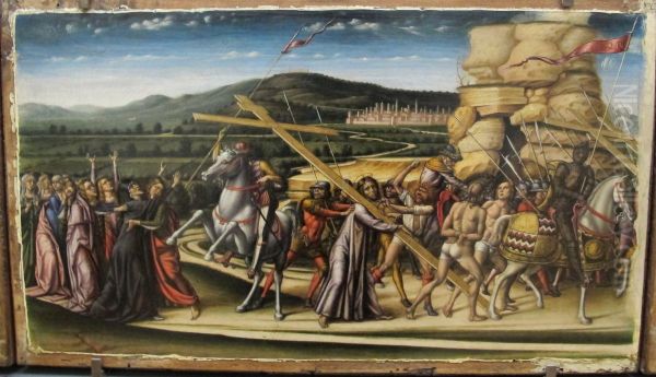 The Carrying of the Cross Oil Painting by Niccolo di Liberatore