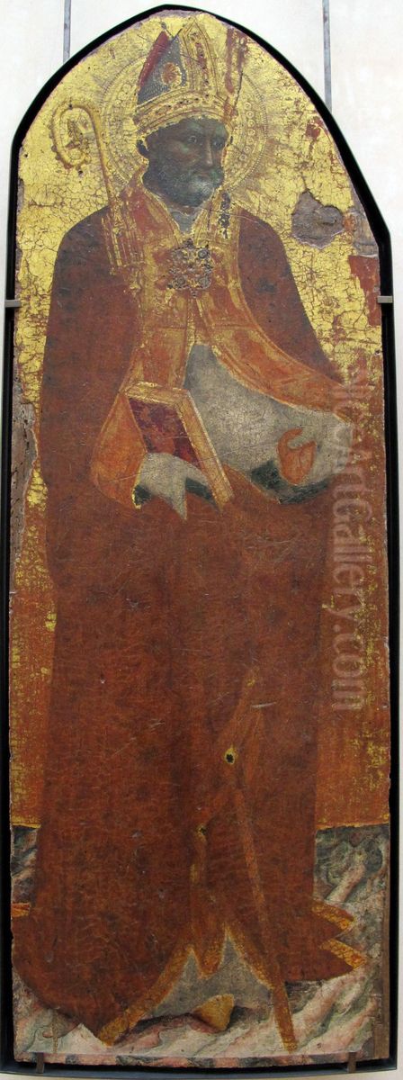 St. Nicholas of Bari Oil Painting by Stefano di Giovanni