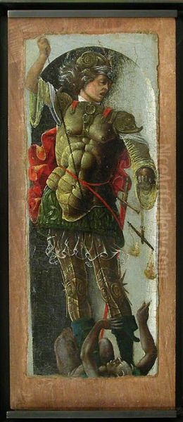Saint Michel Oil Painting by Ercole de' Roberti