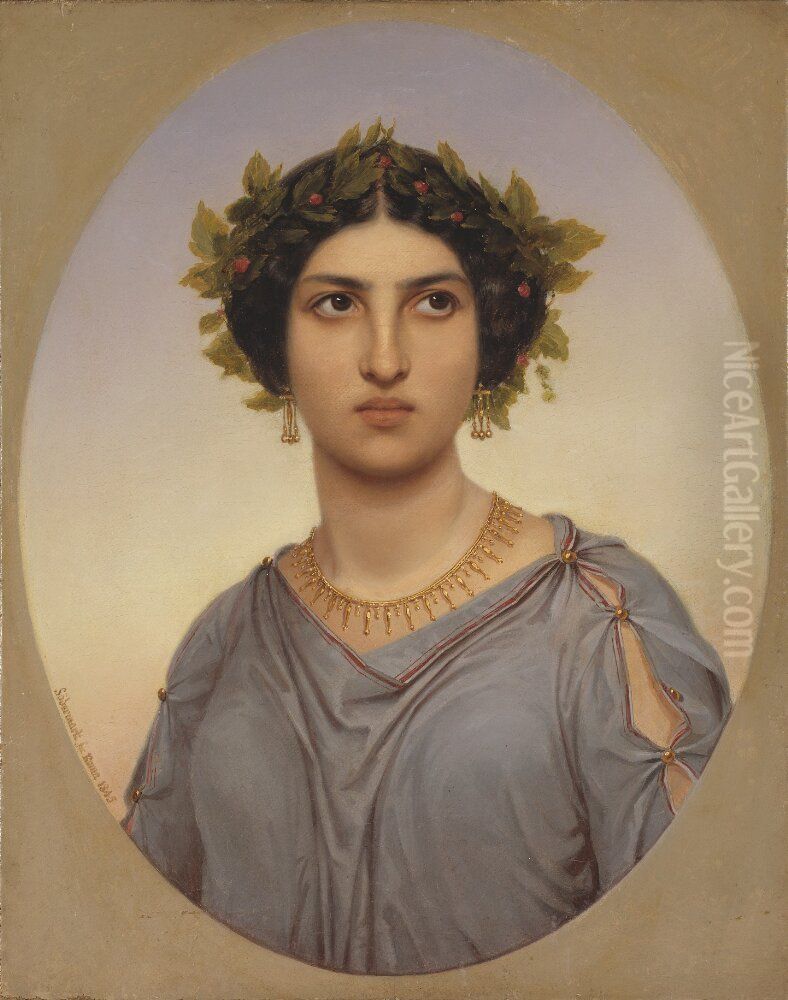 Grazia, Roman Model Oil Painting by Olof Johan Sodermark