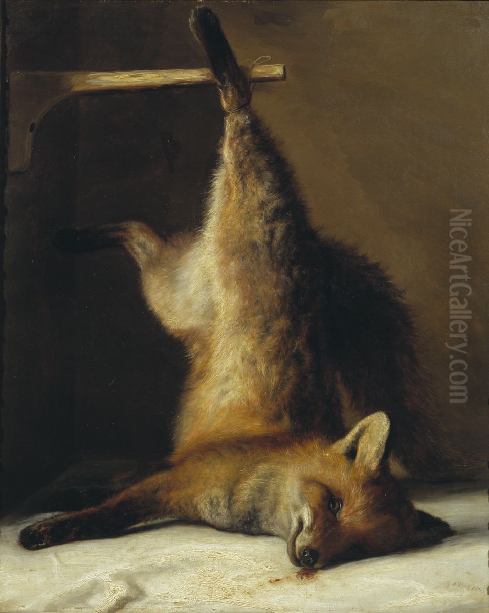 Dod rav Oil Painting by Frants Diderik Boe
