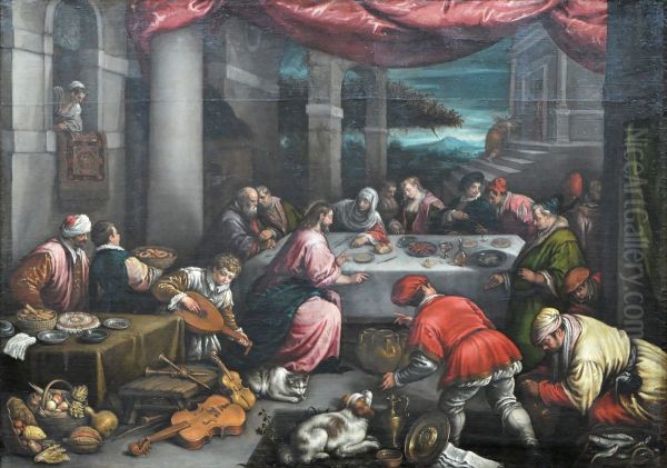 Les Noces de Cana Oil Painting by unknown