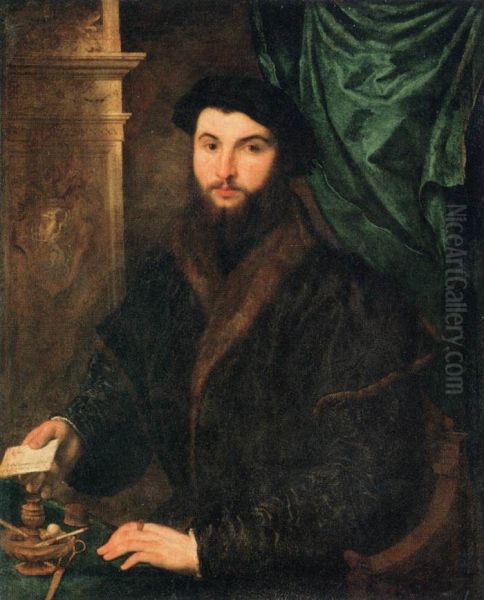Thomas Stachel Oil Painting by Paris Bordone