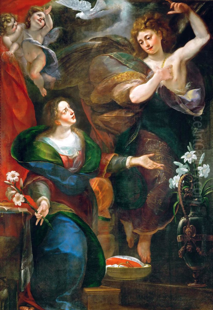 Annunciation Oil Painting by Giulio Cesare Procaccini