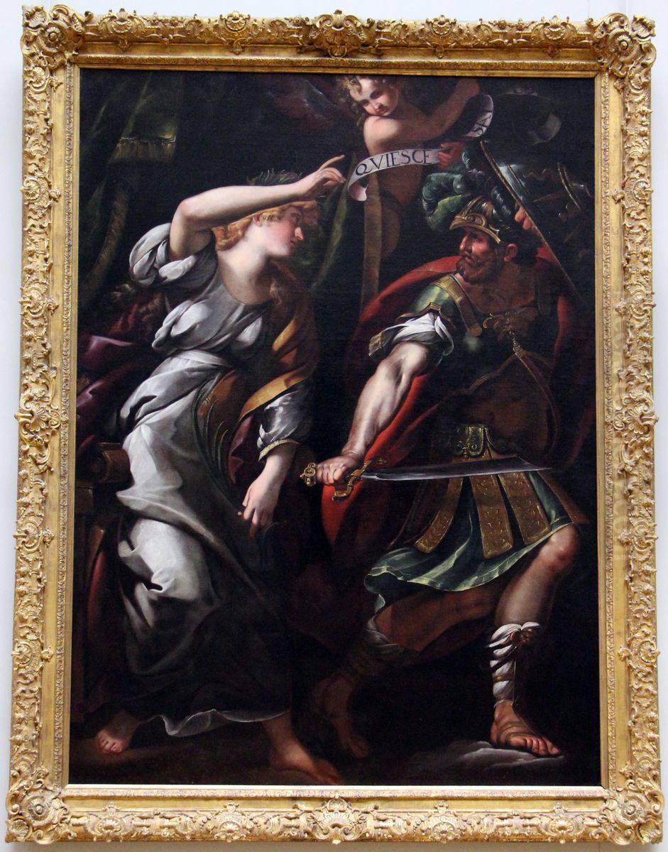 La Paix chassant la Guerre Oil Painting by Giulio Cesare Procaccini