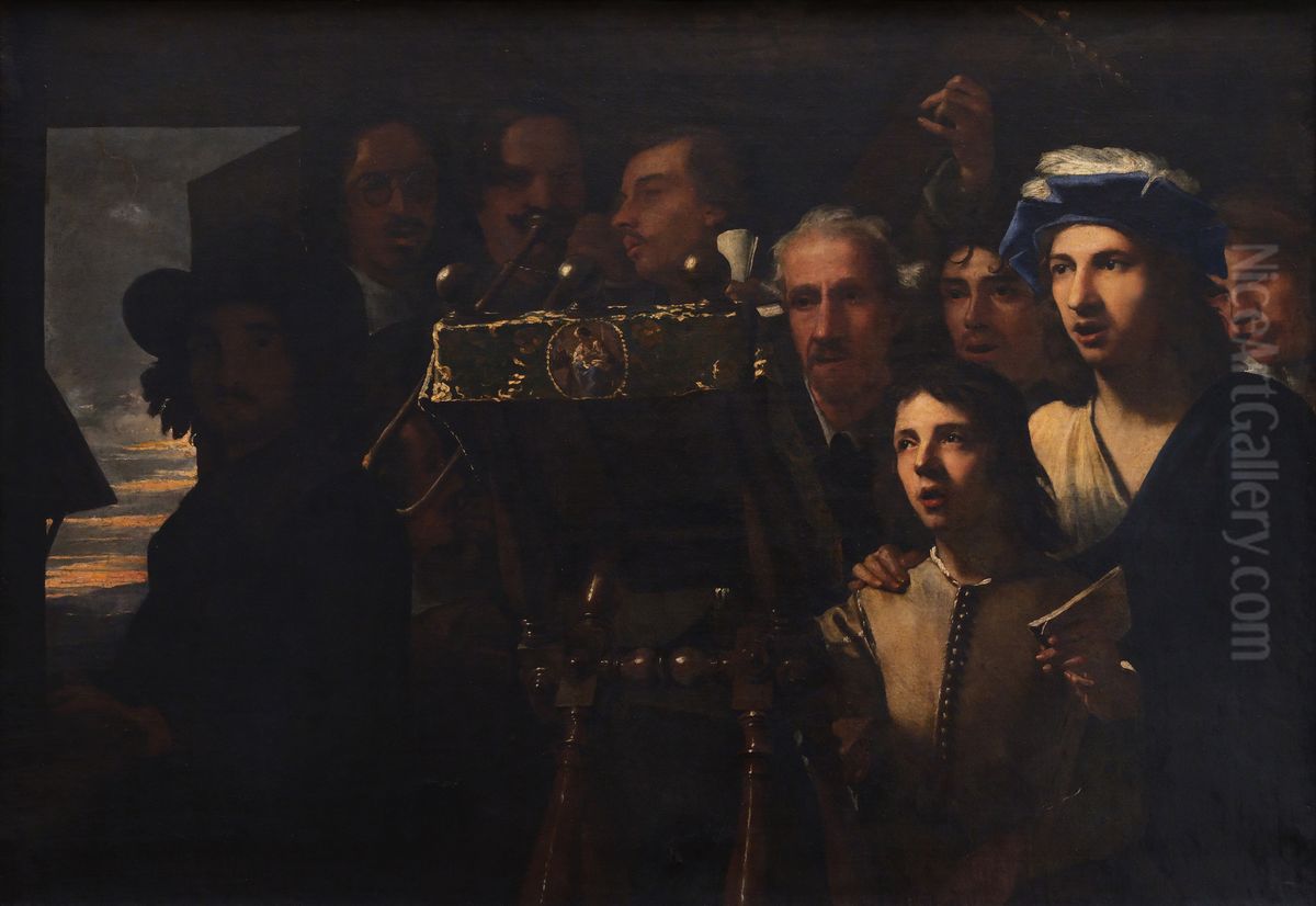 A Concert Oil Painting by Luca Giordano