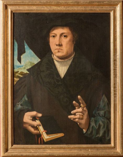 Johannes Mellinchus Oil Painting by Jan Van Scorel
