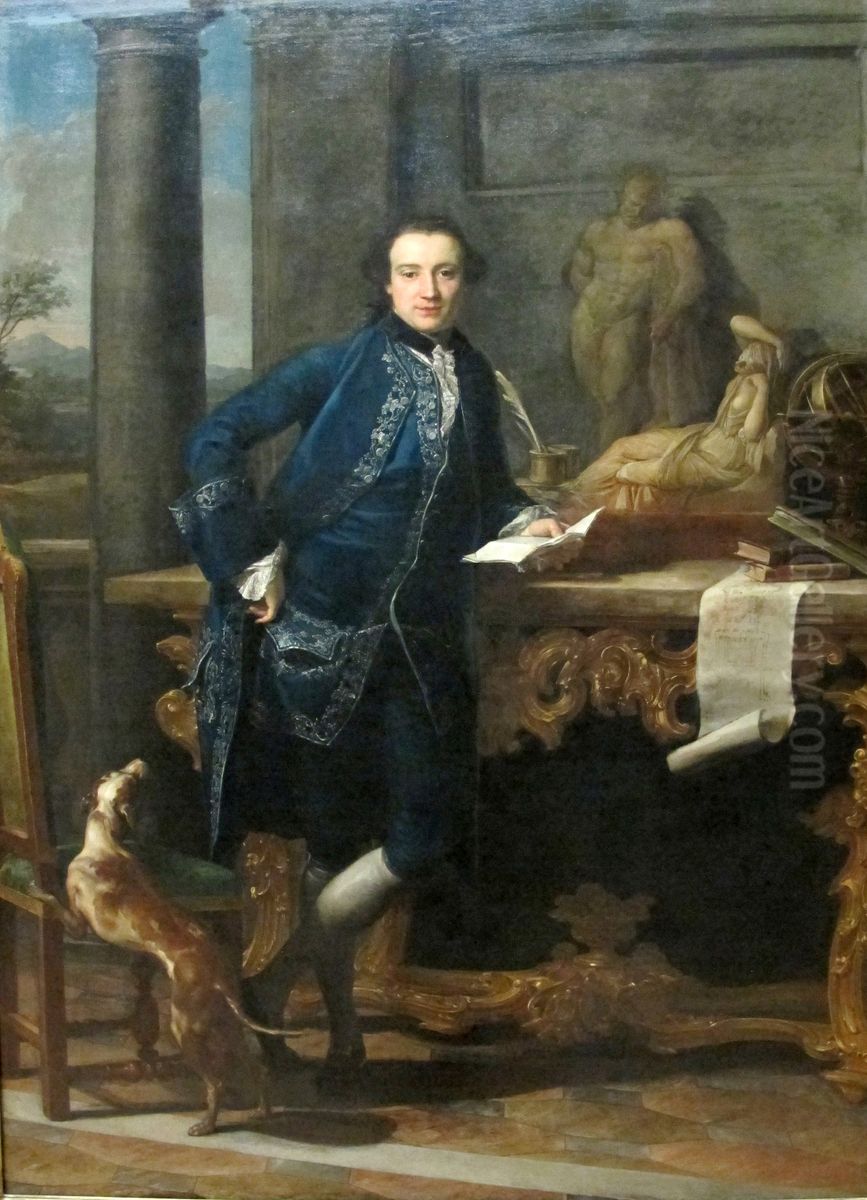 Charles Joseph Crowle Oil Painting by Pompeo Batoni