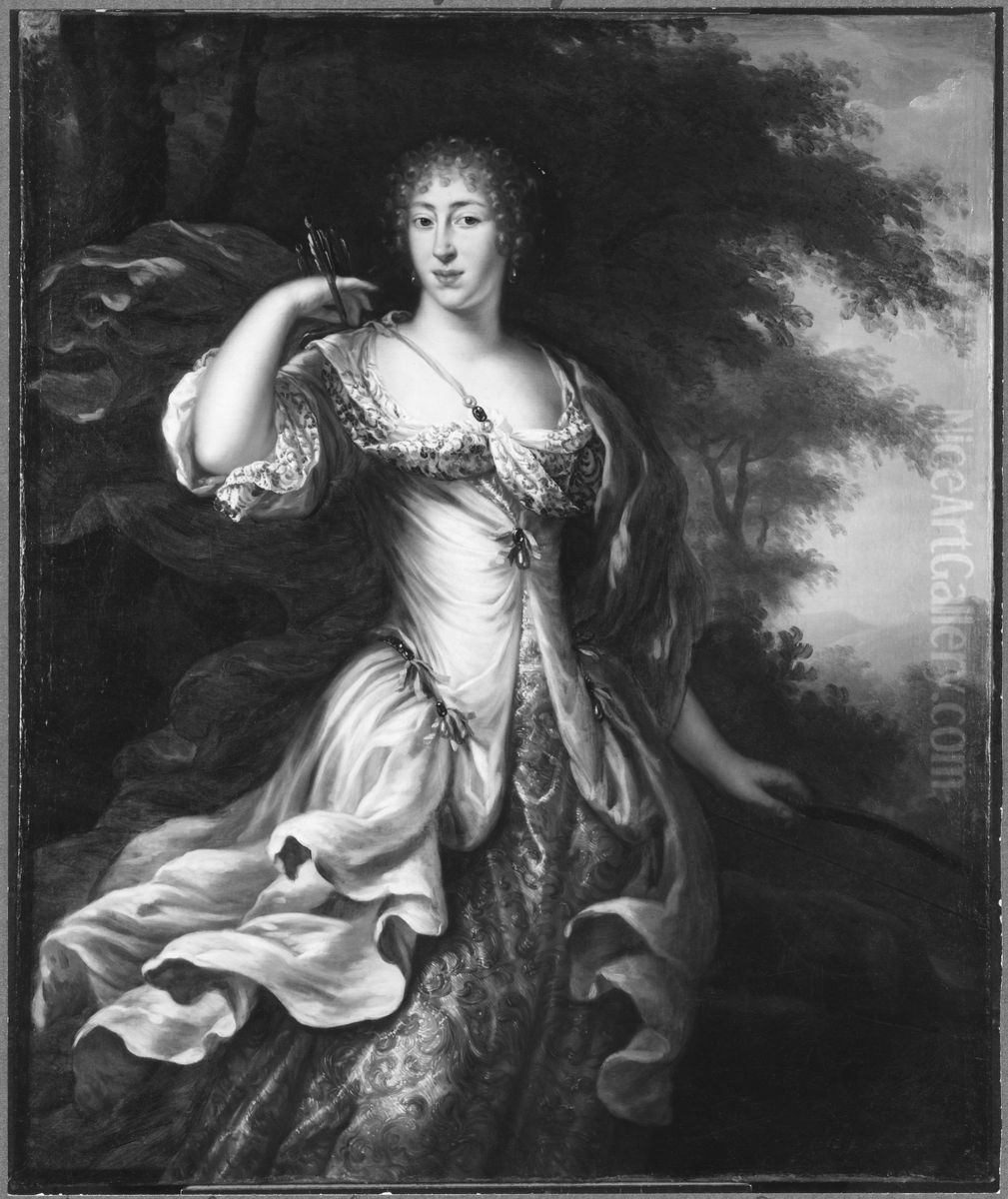 Magdalena Sibylla, 1652-1712, prinsessa av Hessen-Darmstadt Oil Painting by David Klocker Ehrenstrahl