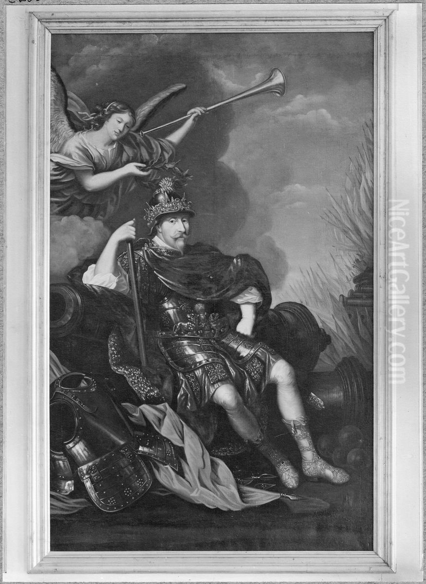 Gustavs II Adolf, 1594-1632, kung av Sverige Oil Painting by David Klocker Ehrenstrahl