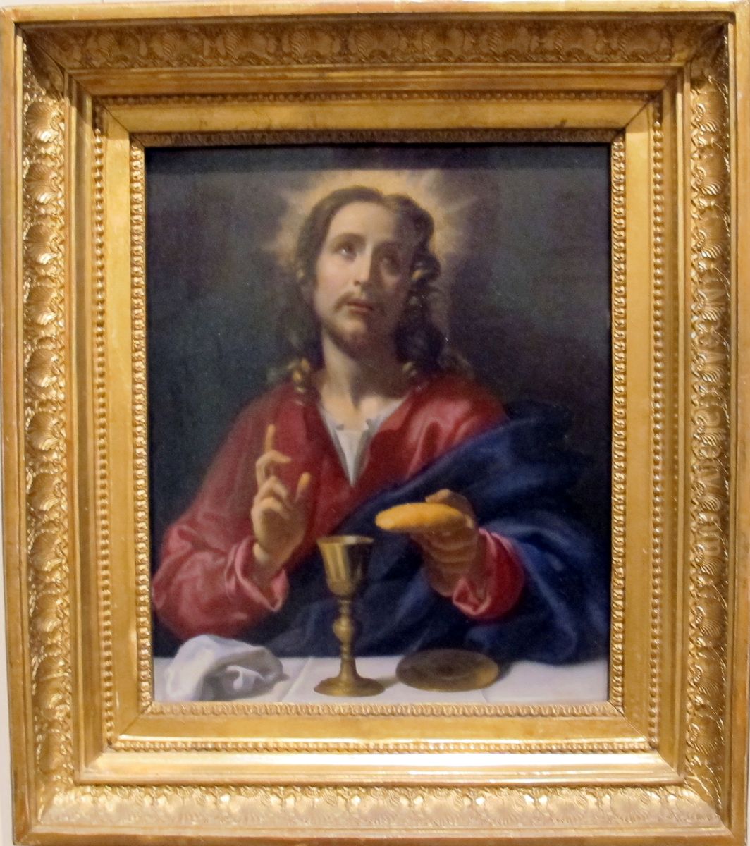 Blessing Christ Oil Painting by Agnese Dolci