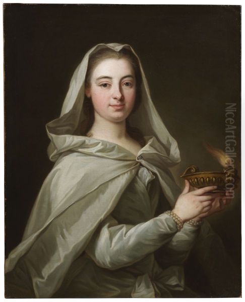Charlotta Fredrika Sparre as Vestal Oil Painting by Donat Nonnotte