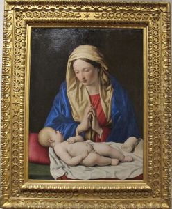 La Vierge adorant l'Enfant Jesus