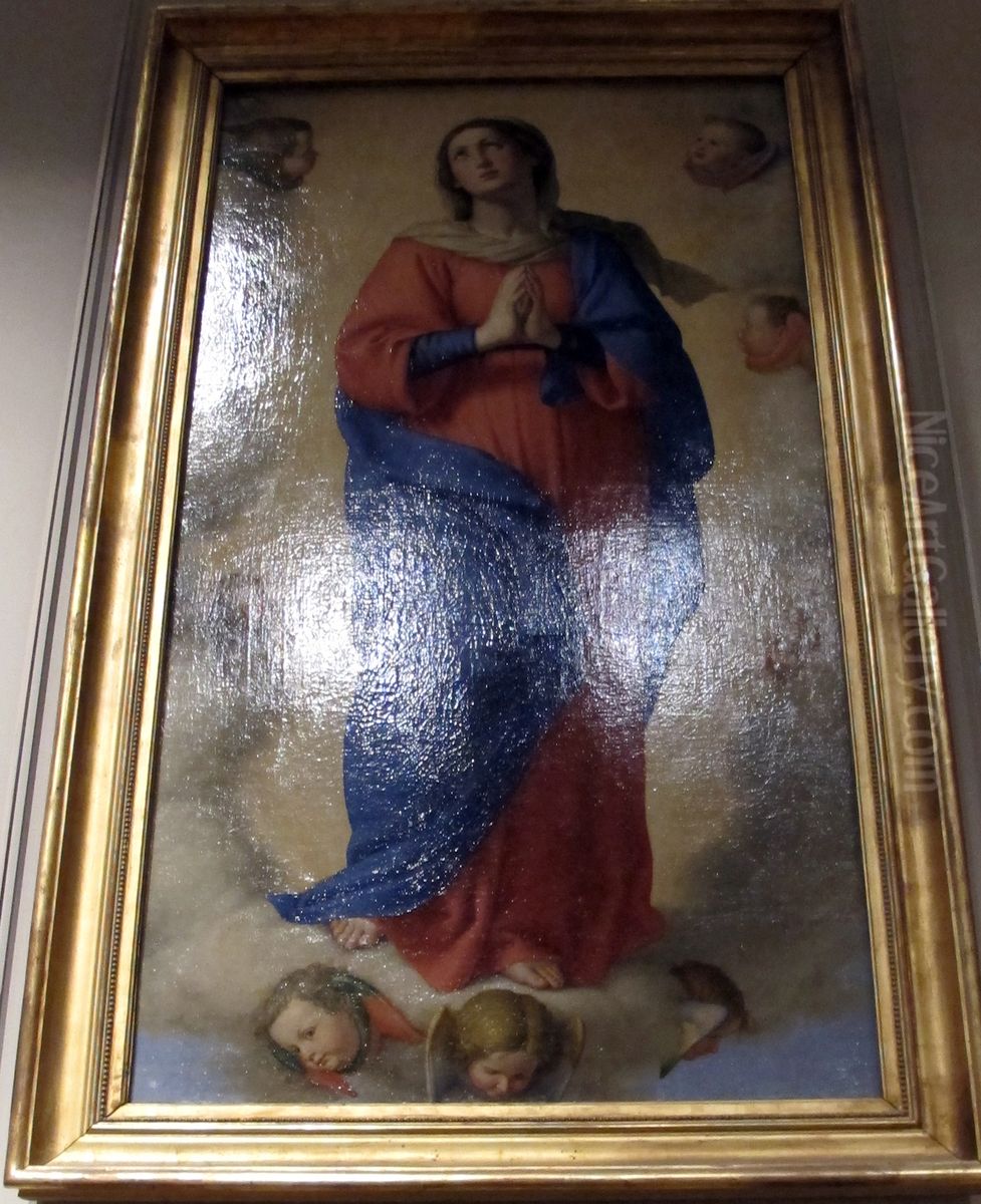 The Assumption of the Virgin Oil Painting by Giovanni Battista Salvi da Sassoferrato