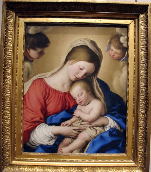 Le Sommeil de l'Enfant Jesus Oil Painting by Giovanni Battista Salvi da Sassoferrato