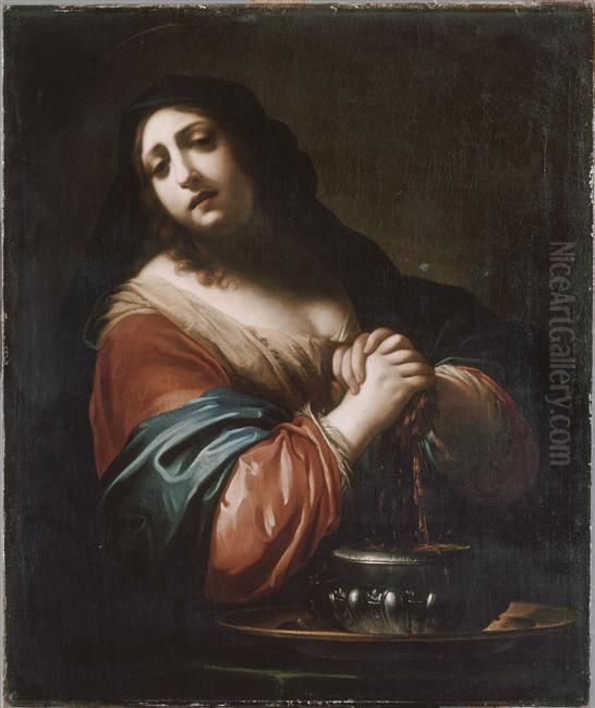 Saint Praxedes Oil Painting by Simone Pignoni